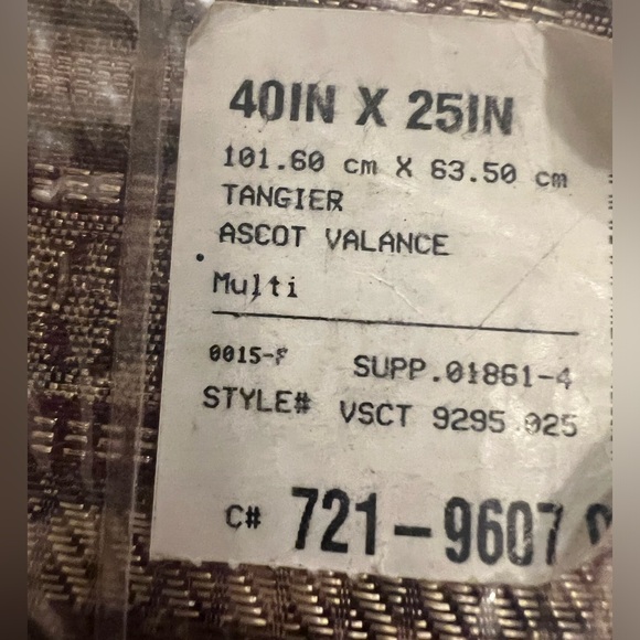 Croscill  Tangier Ascot Valance - Picture 7 of 10